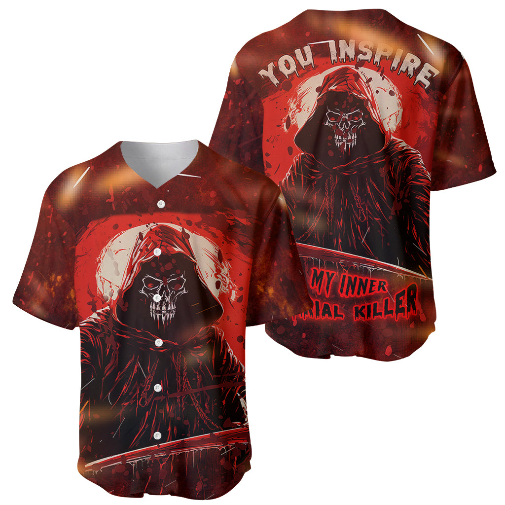 You Inspire My Inner Serial Killer Baseball Jersey - Wonder Print Shop