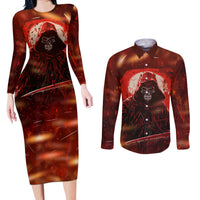 You Inspire My Inner Serial Killer Couples Matching Long Sleeve Bodycon Dress and Long Sleeve Button Shirts - Wonder Print Shop