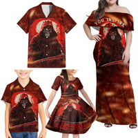 You Inspire My Inner Serial Killer Family Matching Off Shoulder Maxi Dress and Hawaiian Shirt - Wonder Print Shop