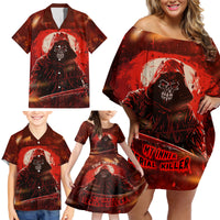 You Inspire My Inner Serial Killer Family Matching Off Shoulder Short Dress and Hawaiian Shirt - Wonder Print Shop