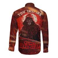 You Inspire My Inner Serial Killer Long Sleeve Button Shirt - Wonder Print Shop