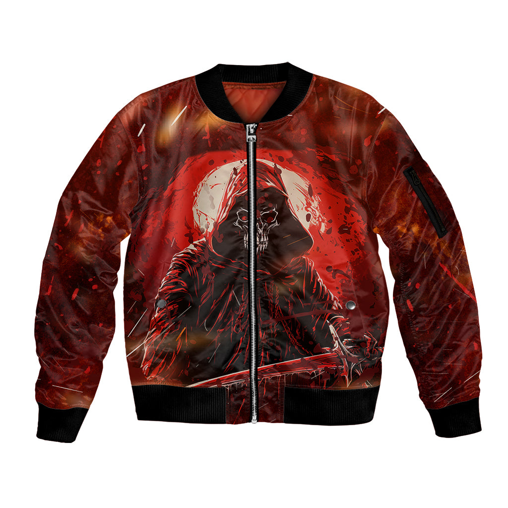 You Inspire My Inner Serial Killer Sleeve Zip Bomber Jacket - Wonder Print Shop
