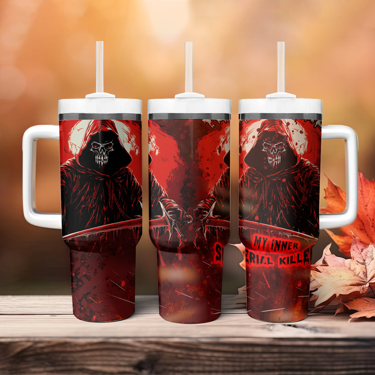 You Inspire My Inner Serial Killer Tumbler With Handle - Wonder Print Shop