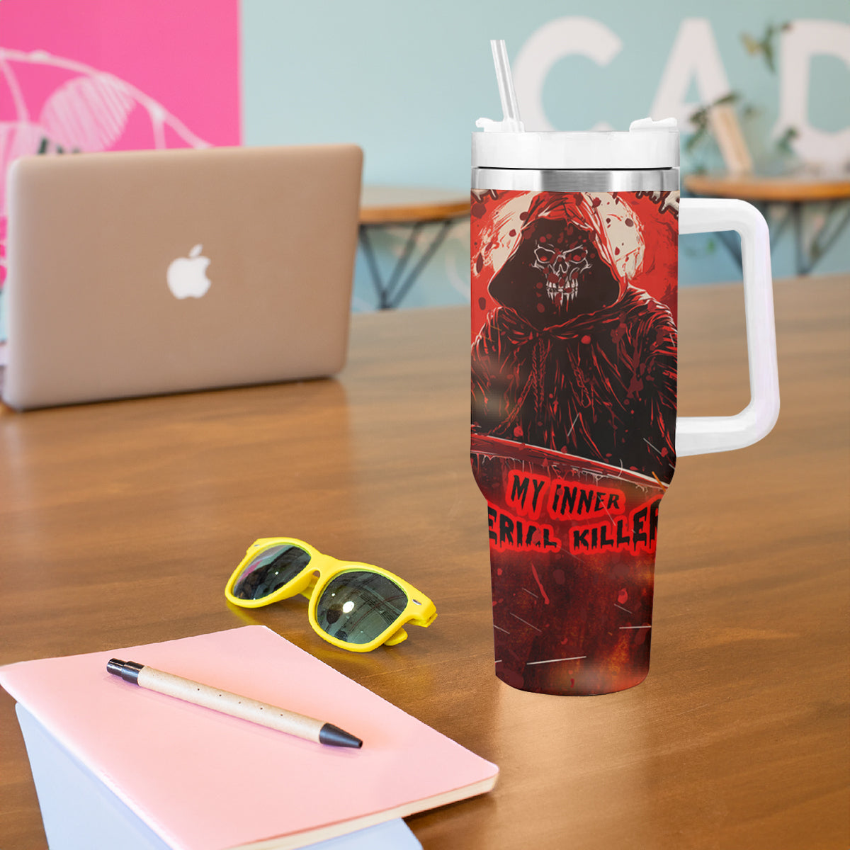 You Inspire My Inner Serial Killer Tumbler With Handle - Wonder Print Shop