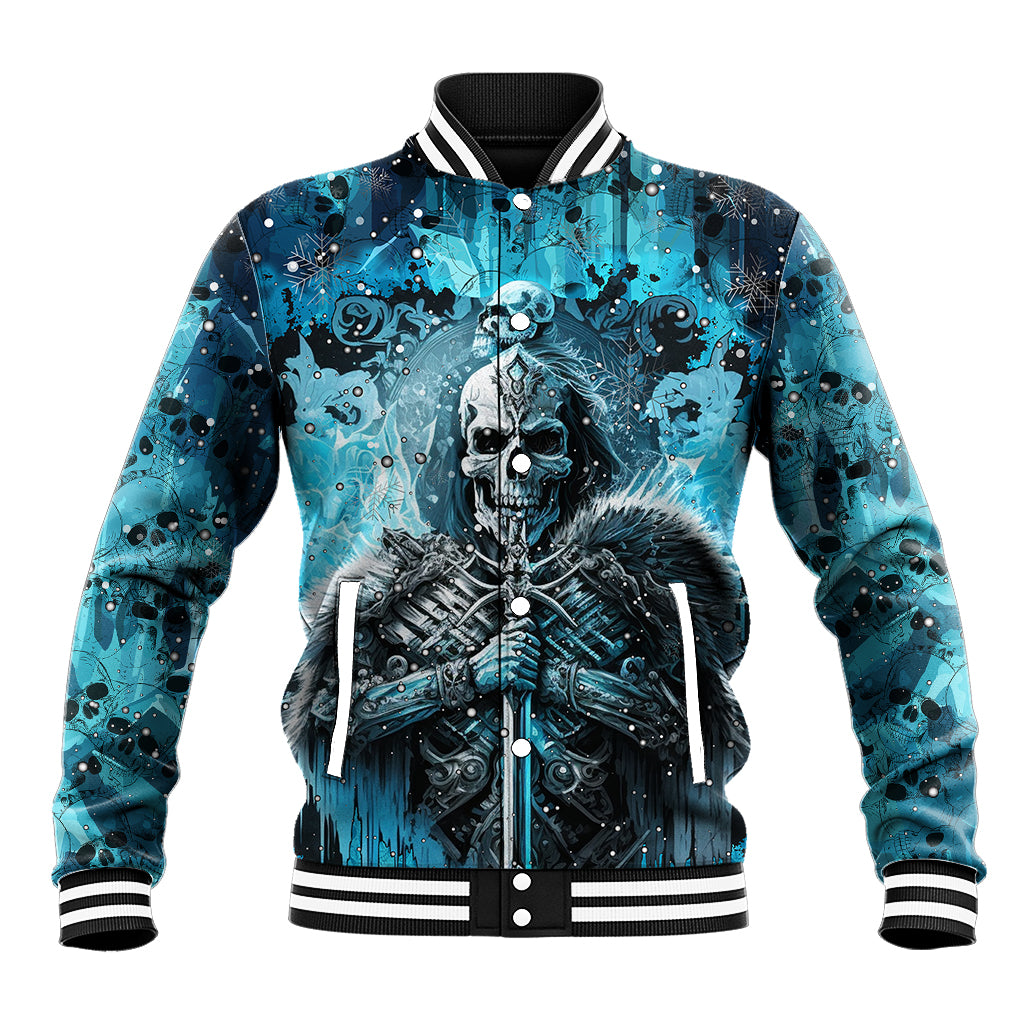 Skull Baseball Jacket Try Again Tomorrow - Wonder Print Shop