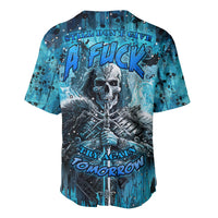 Skull Baseball Jersey Try Again Tomorrow - Wonder Print Shop