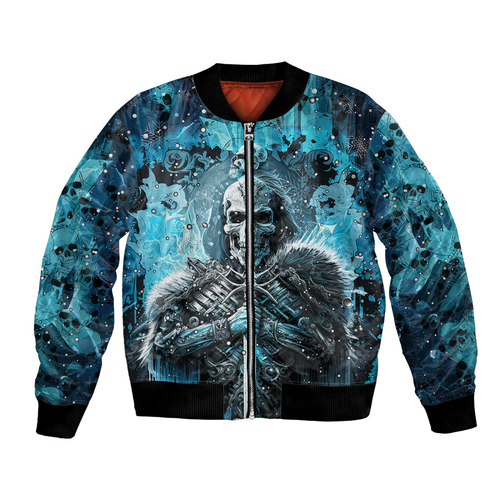 Skull Bomber Jacket Try Again Tomorrow - Wonder Print Shop