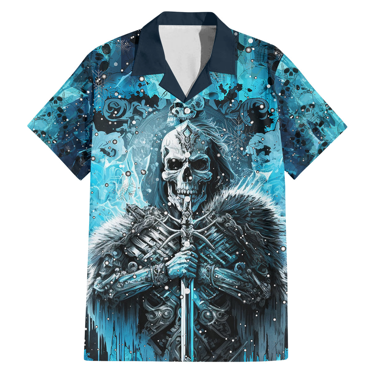 Skull Family Matching Mermaid Dress and Hawaiian Shirt Try Again Tomorrow - Wonder Print Shop