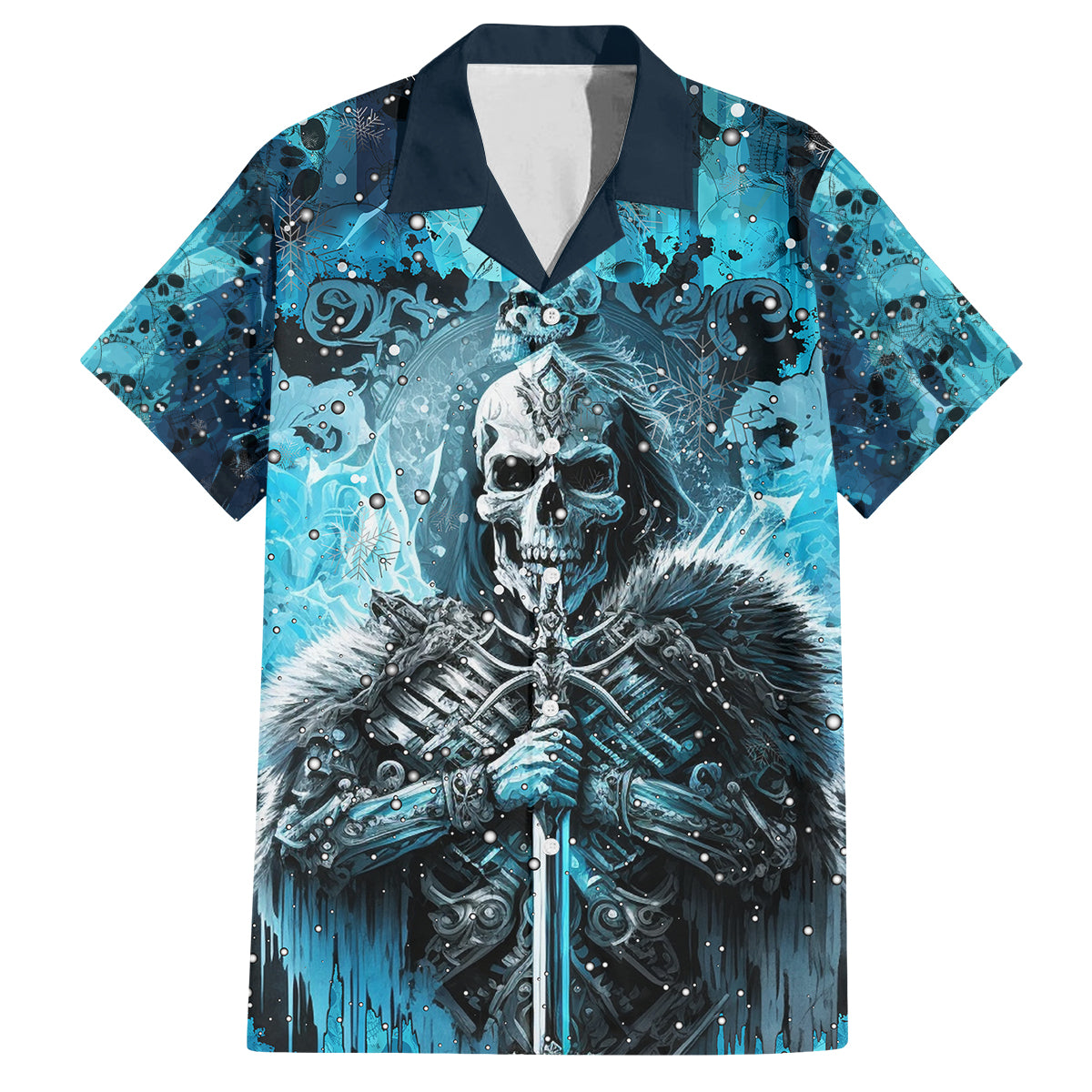 Skull Family Matching Off Shoulder Short Dress and Hawaiian Shirt Try Again Tomorrow - Wonder Print Shop