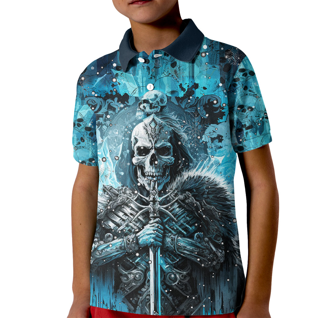 Skull Kid Polo Shirt Try Again Tomorrow - Wonder Print Shop