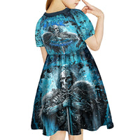 Skull Kid Short Sleeve Dress Try Again Tomorrow - Wonder Print Shop