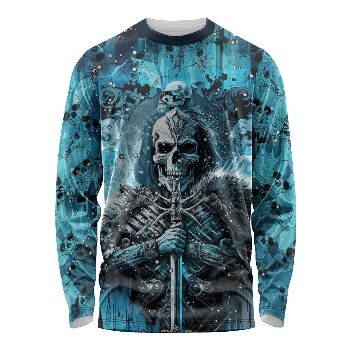 Skull Long Sleeve Shirt Try Again Tomorrow - Wonder Print Shop
