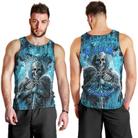 Skull Men Tank Top Try Again Tomorrow - Wonder Print Shop