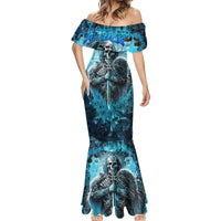 Skull Mermaid Dress Try Again Tomorrow - Wonder Print Shop