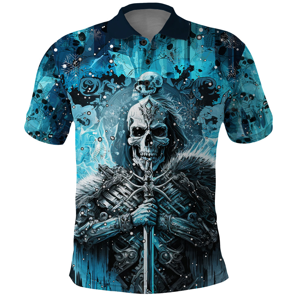 Skull Polo Shirt Try Again Tomorrow - Wonder Print Shop