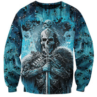 Skull Sweatshirt Try Again Tomorrow - Wonder Print Shop