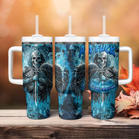 Skull Tumbler With Handle Try Again Tomorrow - Wonder Print Shop