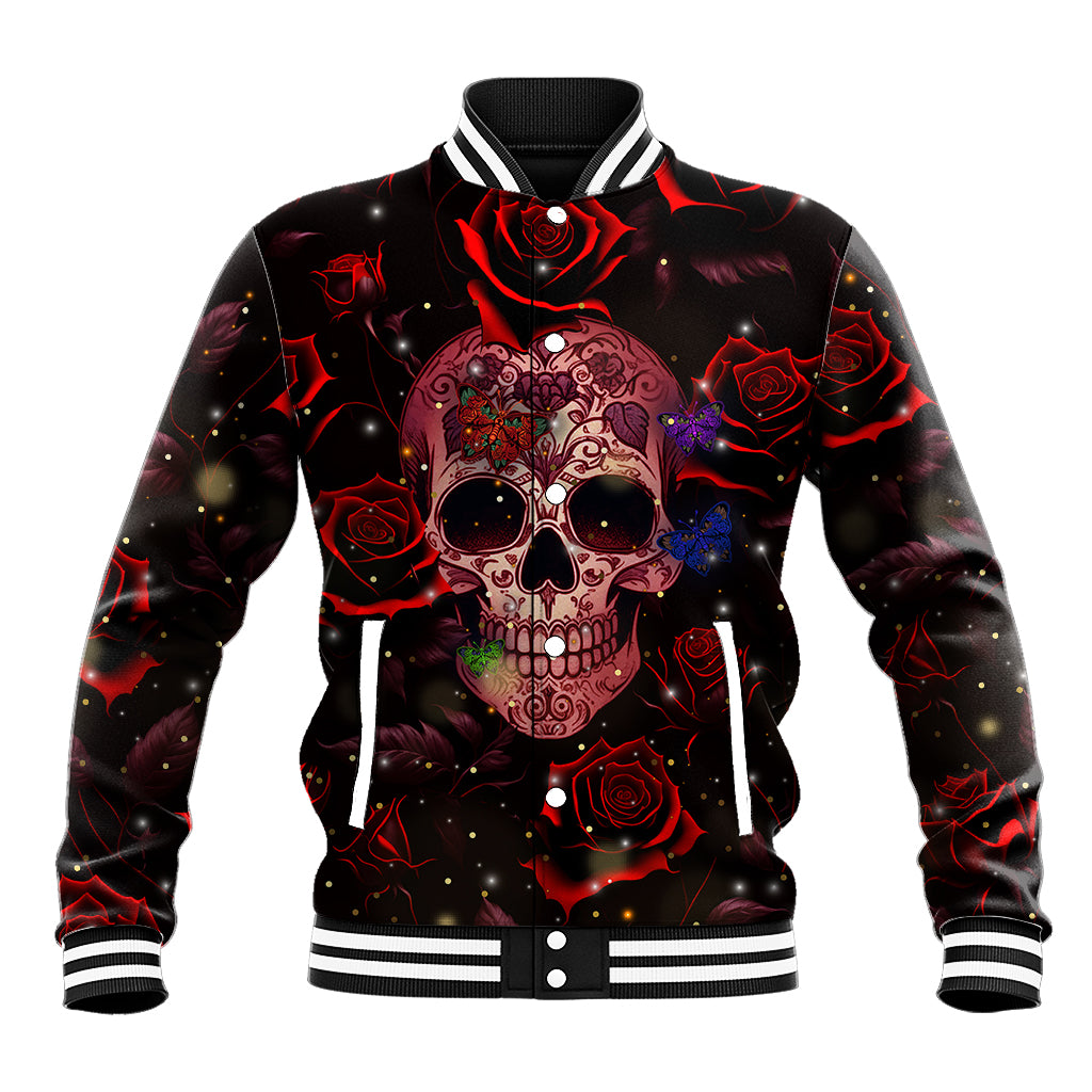 Don't Cry Skull Baseball Jacket - Wonder Print Shop