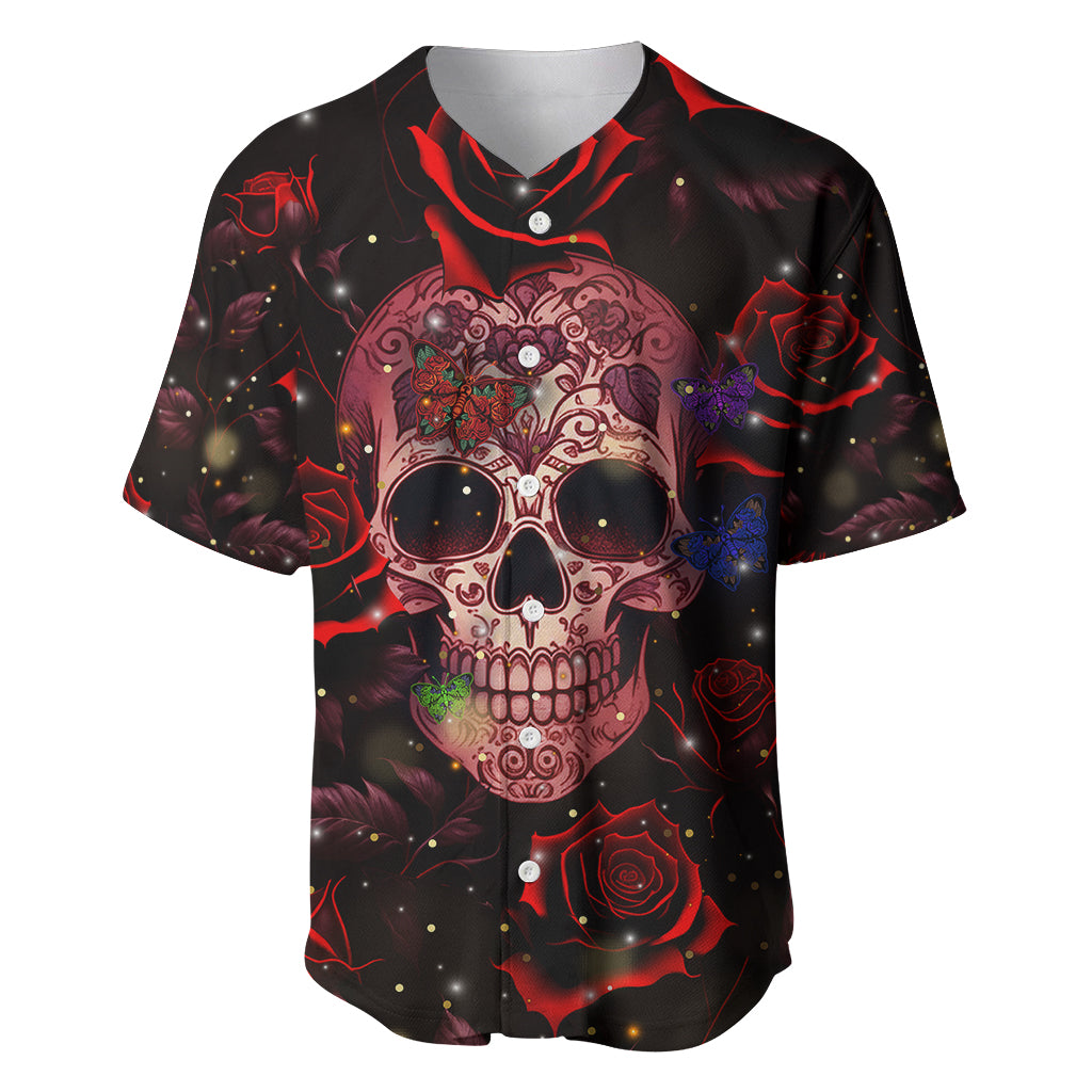 Don't Cry Skull Baseball Jersey - Wonder Print Shop