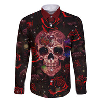 Don't Cry Skull Family Matching Long Sleeve Bodycon Dress and Hawaiian Shirt - Wonder Print Shop