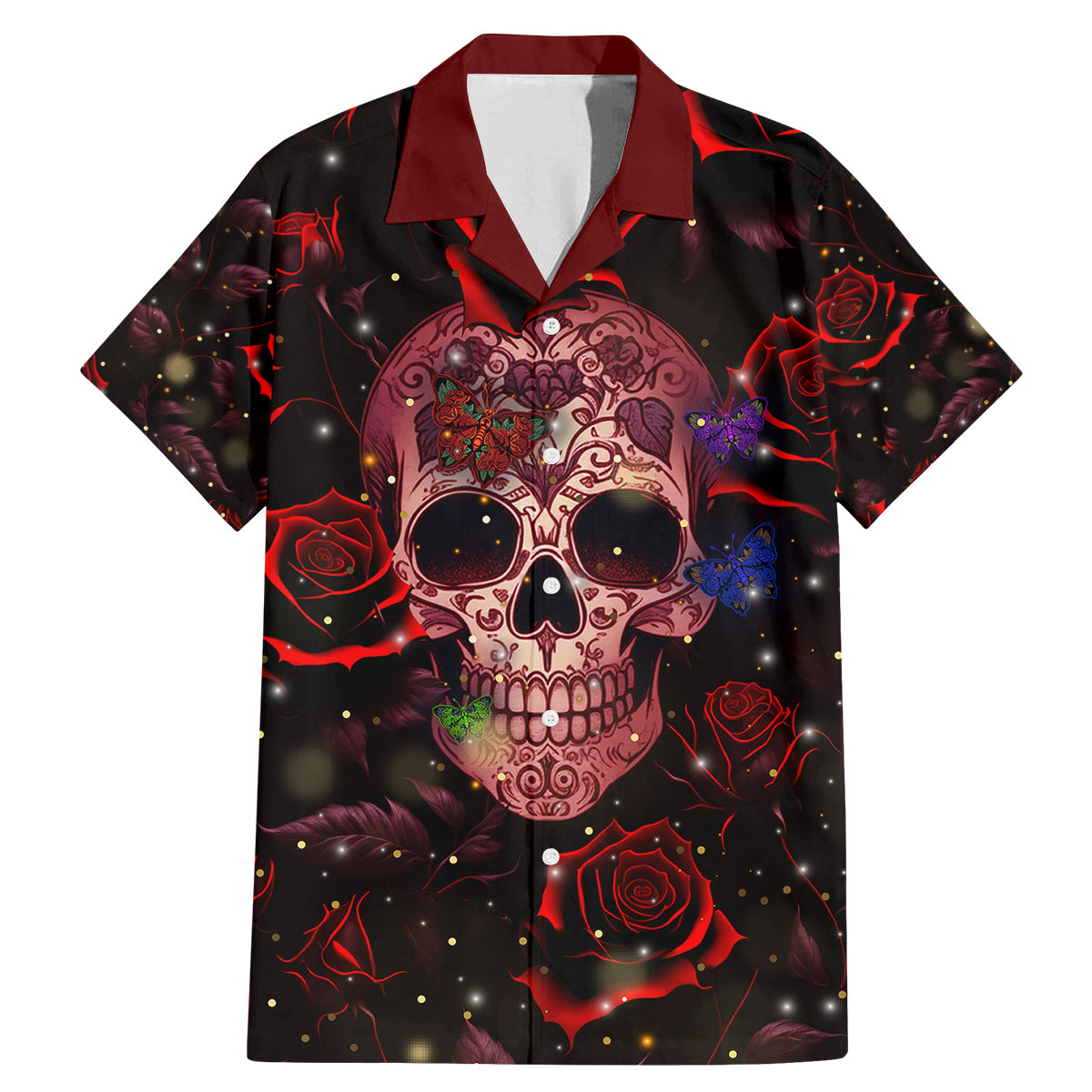 Don't Cry Skull Family Matching Mermaid Dress and Hawaiian Shirt - Wonder Print Shop