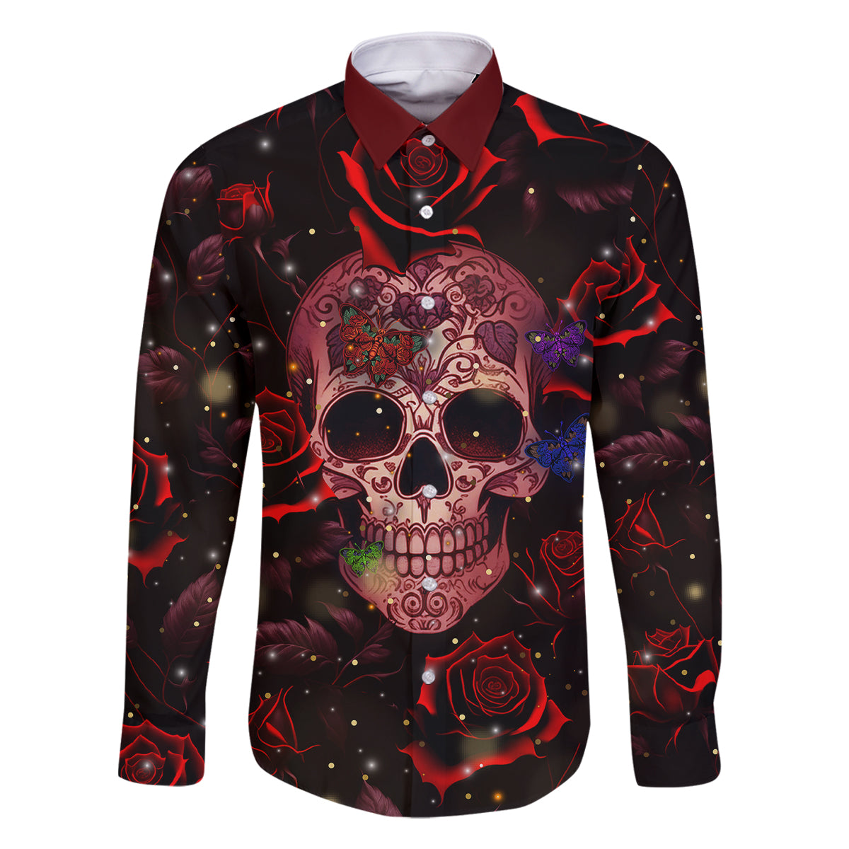 Don't Cry Skull Family Matching Off Shoulder Short Dress and Hawaiian Shirt - Wonder Print Shop