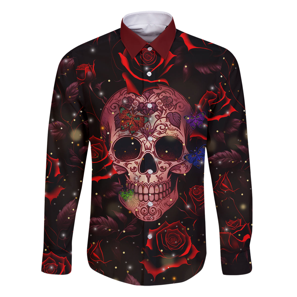 Don't Cry Skull Family Matching Puletasi Dress and Hawaiian Shirt - Wonder Print Shop