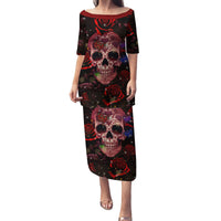 Don't Cry Skull Family Matching Puletasi Dress and Hawaiian Shirt - Wonder Print Shop