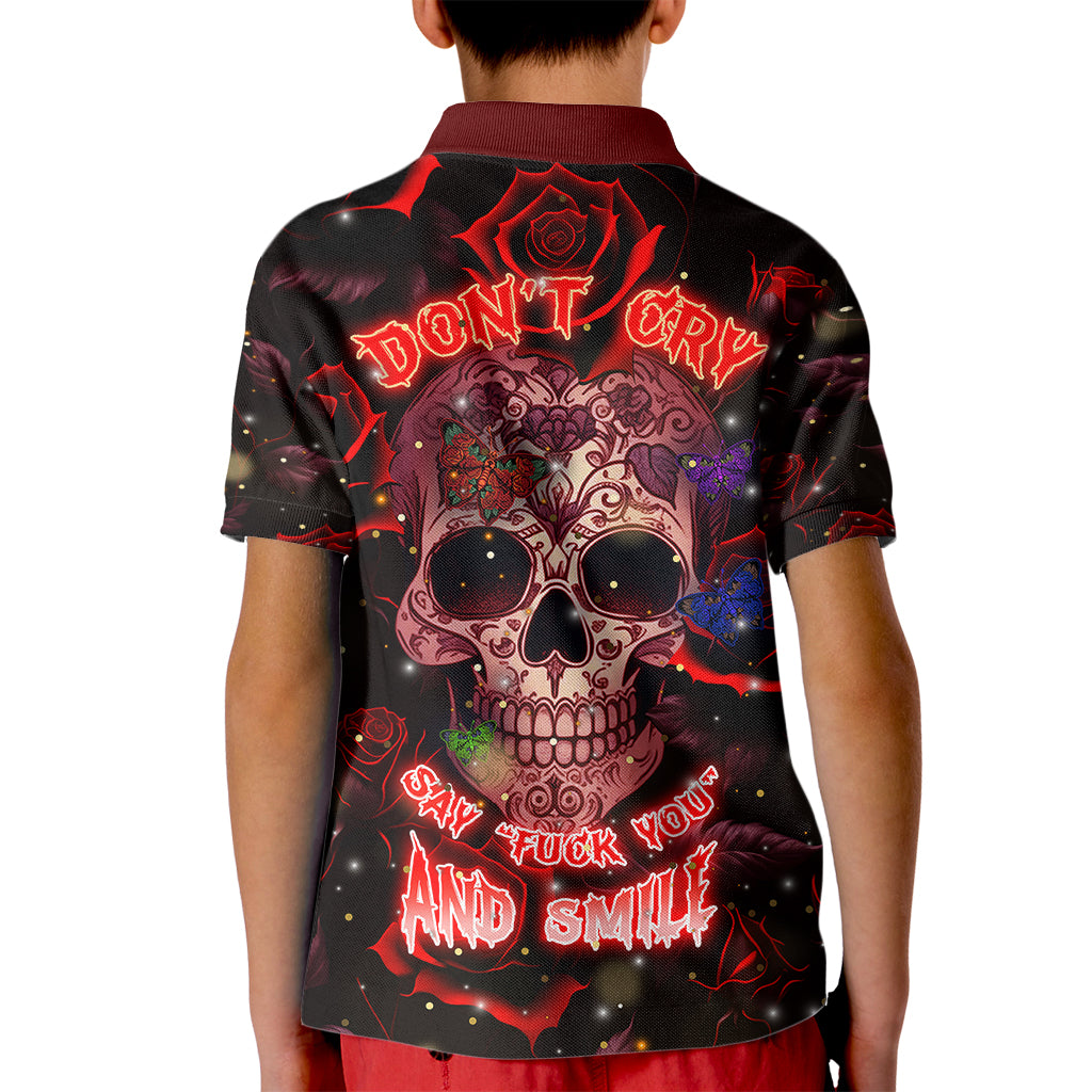 Don't Cry Skull Kid Polo Shirt - Wonder Print Shop
