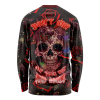 Don't Cry Skull Long Sleeve Shirt - Wonder Print Shop