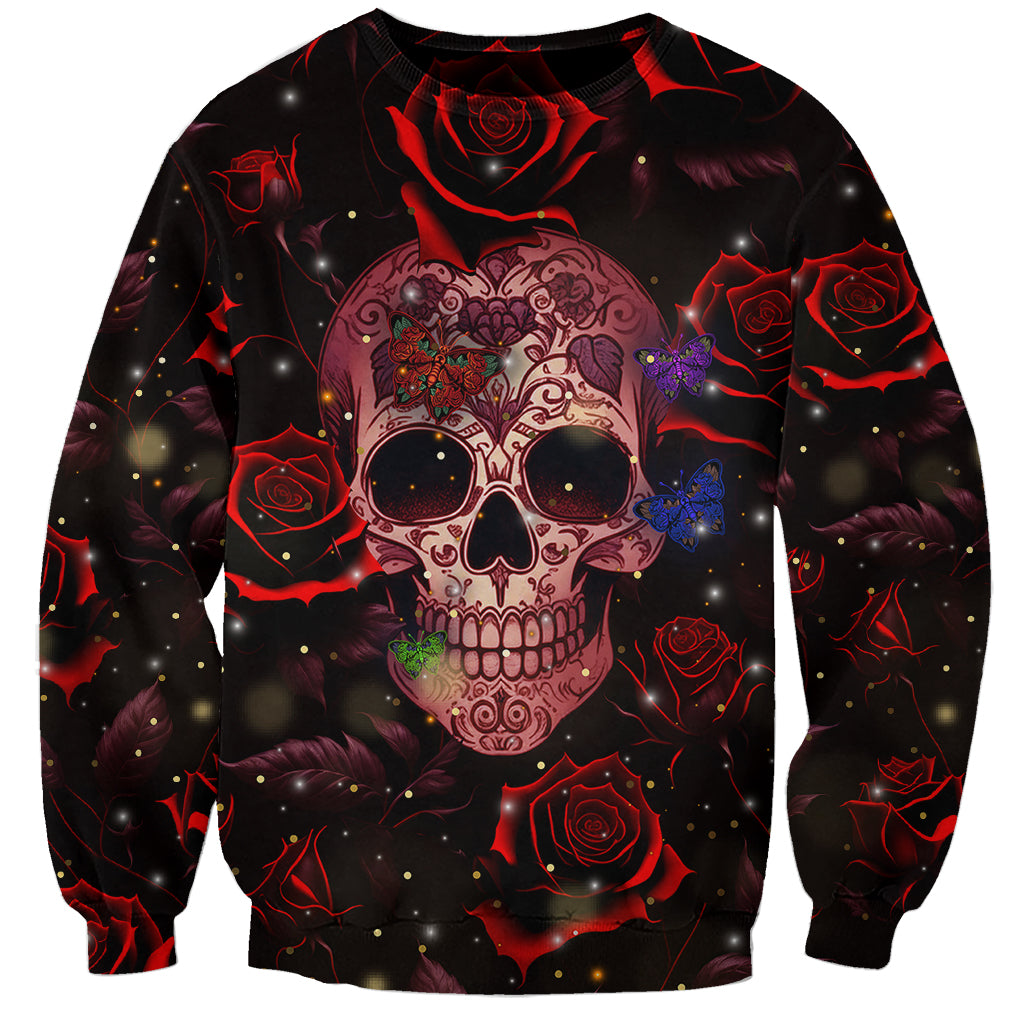 Don't Cry Skull Sweatshirt - Wonder Print Shop