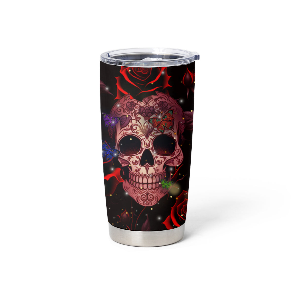 Don't Cry Skull Tumbler Cup - Wonder Print Shop