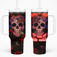 Don't Cry Skull Tumbler With Handle - Wonder Print Shop