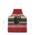 Chimpanzee Christmas Apron Chimpanzee Wearing Santa Hat - Red Green Snowflake - Wonder Print Shop