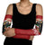 Chimpanzee Christmas Arm Sleeves Chimpanzee Wearing Santa Hat - Red Green Snowflake - Wonder Print Shop
