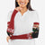 Chimpanzee Christmas Arm Sleeves Chimpanzee Wearing Santa Hat - Red Green Snowflake - Wonder Print Shop