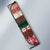 Chimpanzee Christmas Auto Sun Shade Chimpanzee Wearing Santa Hat - Red Green Snowflake - Wonder Print Shop