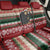 Chimpanzee Christmas Back Car Seat Cover Chimpanzee Wearing Santa Hat - Red Green Snowflake - Wonder Print Shop