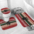 Chimpanzee Christmas Bathroom Set Chimpanzee Wearing Santa Hat - Red Green Snowflake - Wonder Print Shop