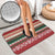 Chimpanzee Christmas Bathroom Set Chimpanzee Wearing Santa Hat - Red Green Snowflake - Wonder Print Shop