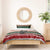 Chimpanzee Christmas Bedding Set Chimpanzee Wearing Santa Hat - Red Green Snowflake - Wonder Print Shop