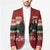 Chimpanzee Christmas Blazer Chimpanzee Wearing Santa Hat - Red Green Snowflake - Wonder Print Shop