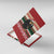 Chimpanzee Christmas Canvas Wall Art Chimpanzee Wearing Santa Hat - Red Green Snowflake - Wonder Print Shop