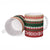 Chimpanzee Christmas Ceramic Mug Chimpanzee Wearing Santa Hat - Red Green Snowflake - Wonder Print Shop