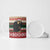 Chimpanzee Christmas Ceramic Mug Chimpanzee Wearing Santa Hat - Red Green Snowflake - Wonder Print Shop