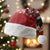 Chimpanzee Christmas Santa Hat Chimpanzee Wearing Santa Hat - Red Green Snowflake - Wonder Print Shop
