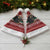 Chimpanzee Christmas Santa Hat Chimpanzee Wearing Santa Hat - Red Green Snowflake - Wonder Print Shop