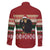 Chimpanzee Christmas Family Matching Puletasi and Hawaiian Shirt Chimpanzee Wearing Santa Hat - Red Green Snowflake - Wonder Print Shop