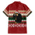 Chimpanzee Christmas Family Matching Tank Maxi Dress and Hawaiian Shirt Chimpanzee Wearing Santa Hat - Red Green Snowflake - Wonder Print Shop