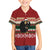 Chimpanzee Christmas Family Matching Tank Maxi Dress and Hawaiian Shirt Chimpanzee Wearing Santa Hat - Red Green Snowflake - Wonder Print Shop
